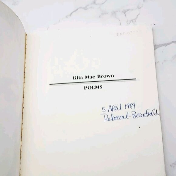 Poems RITA MAE BROWN The Hand That Cradles The Rock & Songs to a Handsome Woman - Picture 8 of 8